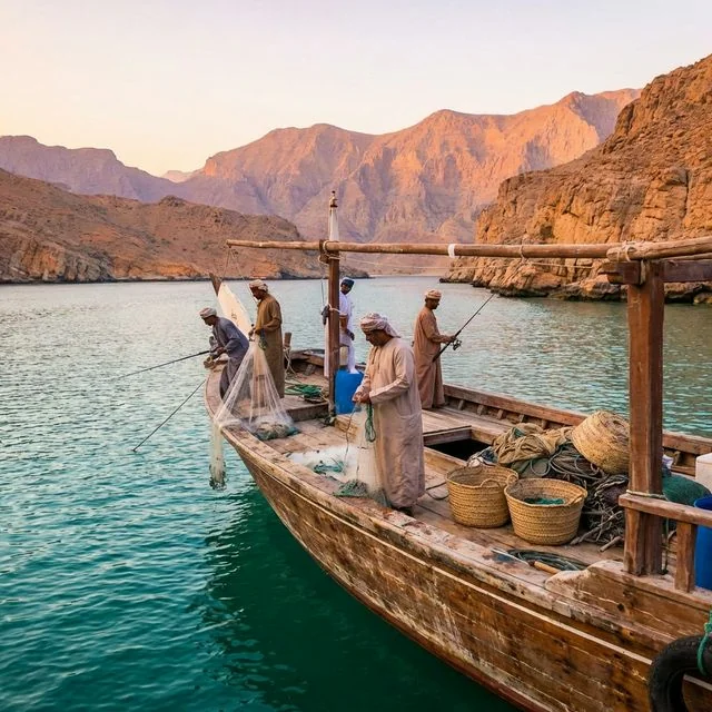 Khasab Fishing Trip on a Dhow
