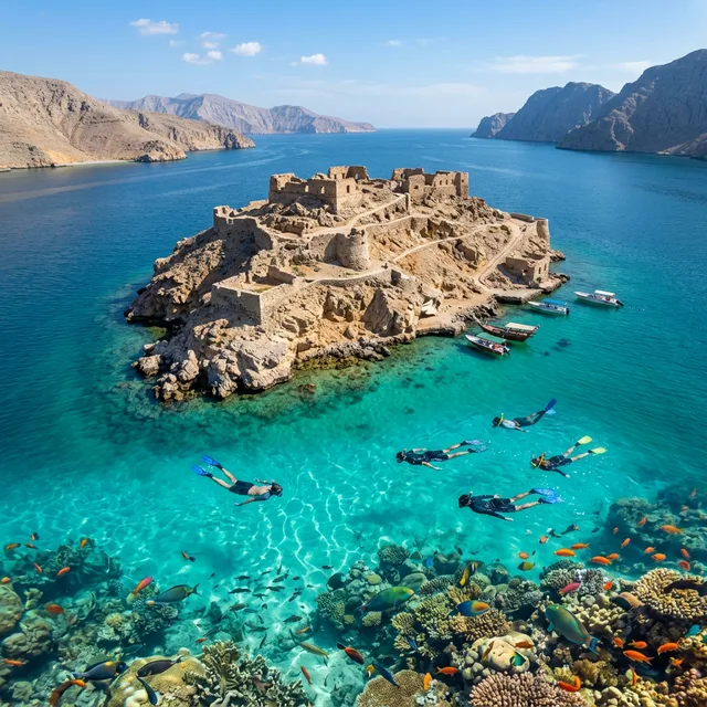 Telegraph Island and places to visit in Khasab Musandam