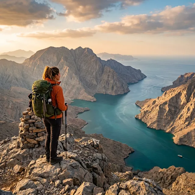 Solo traveler in Musandam Oman
